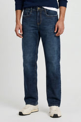 Color Hunt Men's Classic Blue Straight Fit Jeans