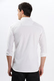 Color Hunt Men's White Full Sleeve Regular Fit Shirt