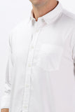 Color Hunt Men's White Full Sleeve Regular Fit Shirt