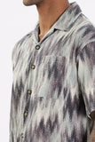Color Hunt Men's Purple Half Sleeve Oversize Oversize Shirt