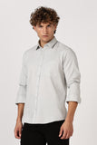 Color Hunt Men's Light Grey Full Sleeve Cotton Shirt
