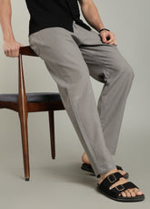 Color Hunt Straight Fit Men Grey Trousers