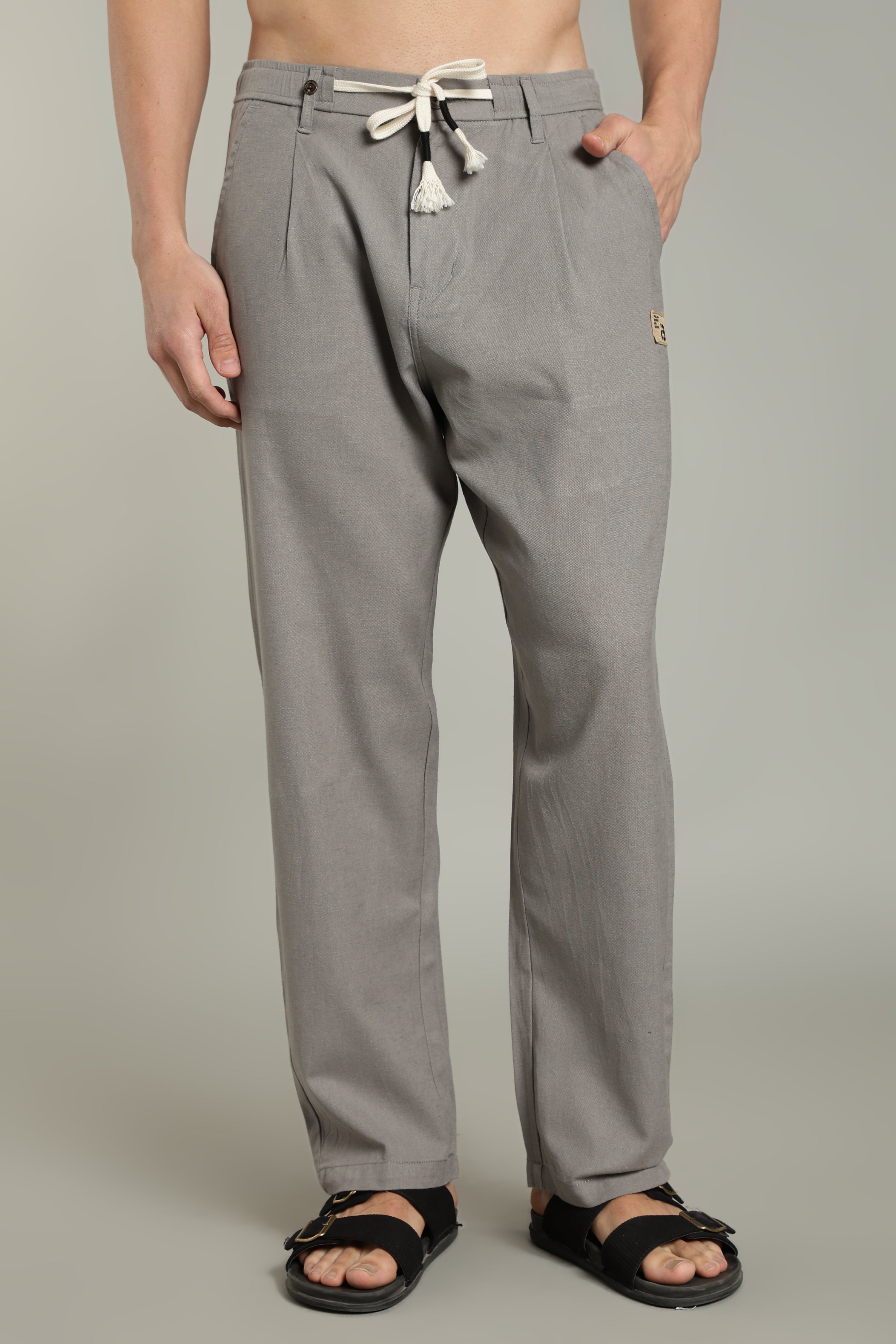 Color Hunt Men's Relaxed Fit Cotton Trousers