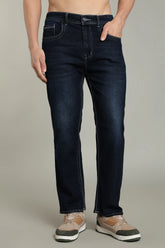 Color Hunt Straight Fit Men Dark Blue Jeans