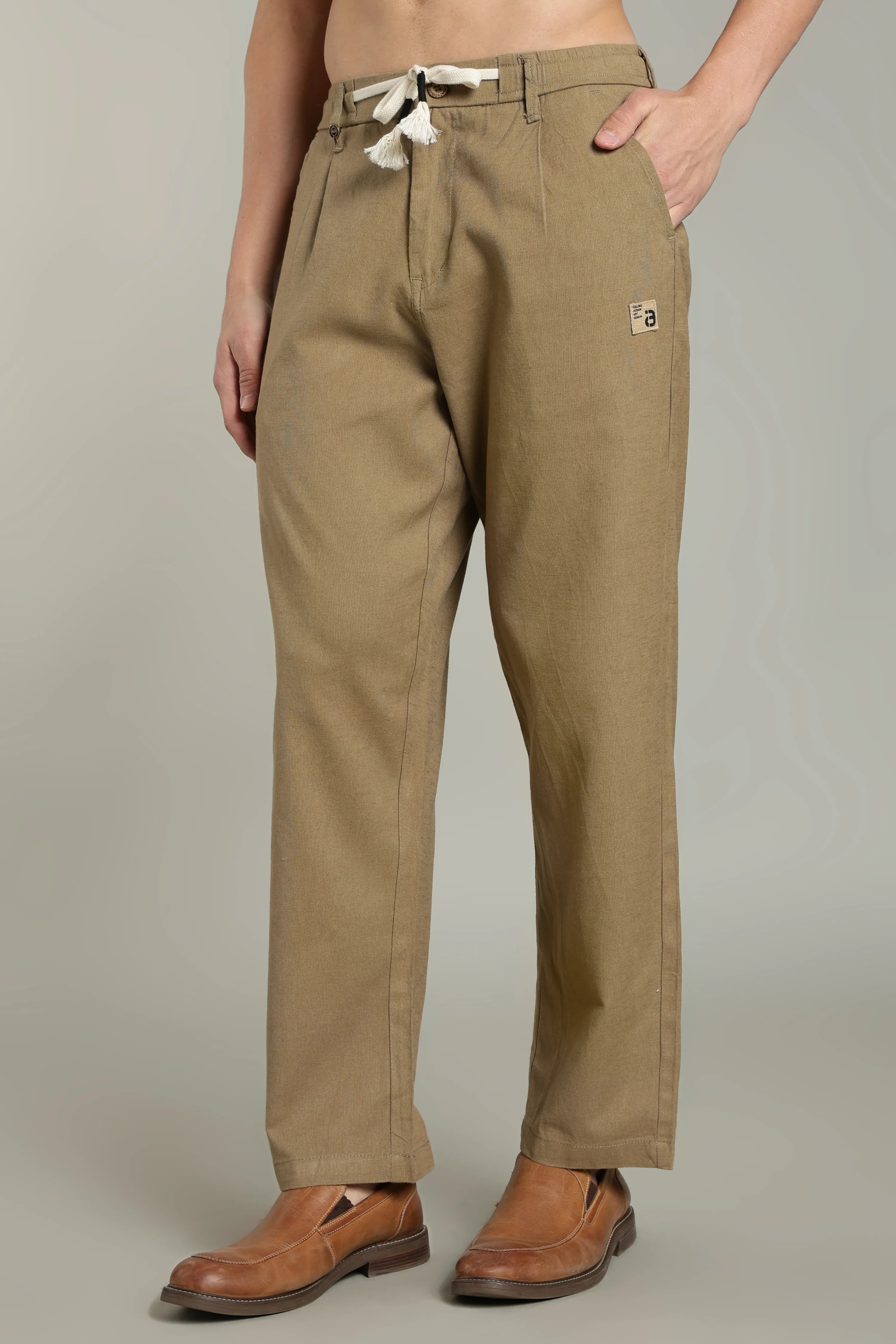 Color Hunt Straight Fit Men Brown Trousers