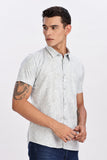 Color Hunt Men's Grey Half Sleeve Rayon Shirt - Regular Fit