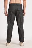Color Hunt Men's Dark Grey Multi-Pocket Regular Fit Trousers