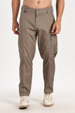 Color Hunt Men's Earth Brown Multi-Pocket Full Length Trouser