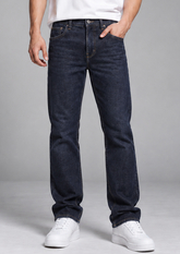 Color Hunt Dark Indigo Regular Fit Denim Jeans for Men