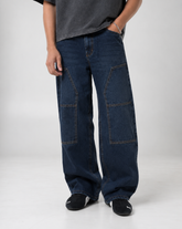 Orbit Dark Blue Baggy Fit Jeans