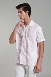 Color Hunt Men Printed Casual Pink Shirt