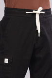 Color Hunt Men's Black Full Length Jogger Fit Cargo Joggers - Colorhunt