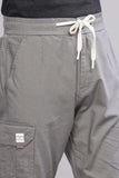 Color Hunt Men's Grey Full Length Jogger Fit Cargo Joggers - Colorhunt