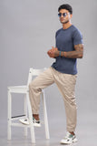 Color Hunt Men's Beige Full Length Future Fit Cargo Joggers - Colorhunt