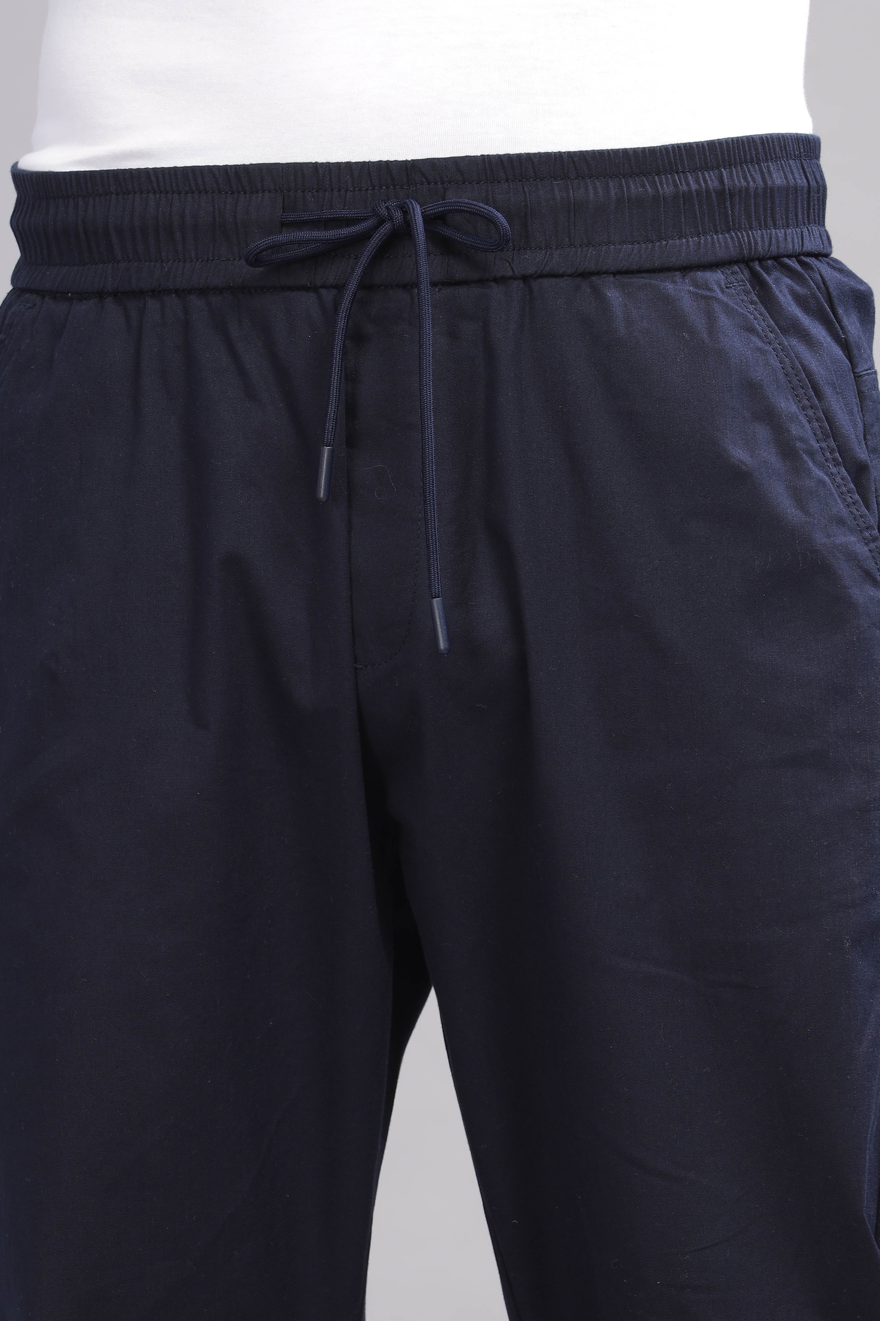 Color Hunt Men's Navy Full Length Future Fit Cargo Joggers - Colorhunt