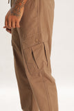 Color Hunt Brown 100% Cotton Solid Jogger - Regular Fit