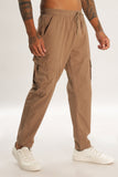 Color Hunt Brown 100% Cotton Solid Jogger - Regular Fit