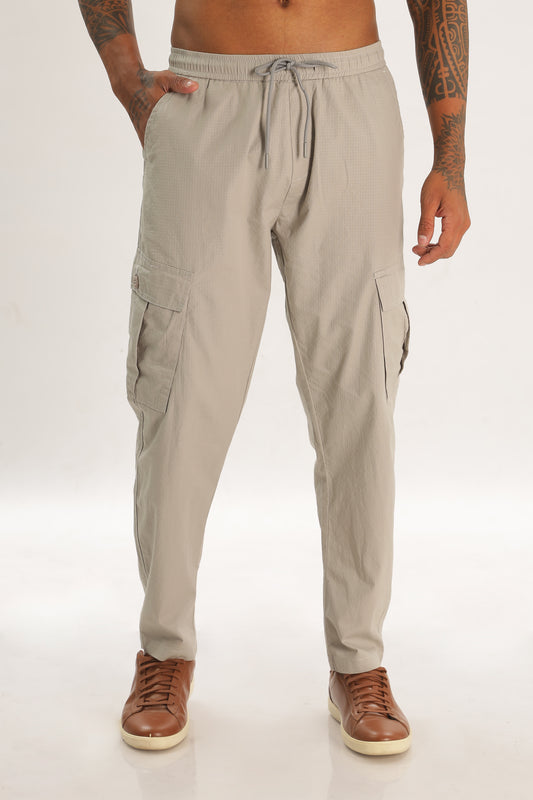 Color Hunt Grey 100% Cotton Solid Jogger - Regular Fit