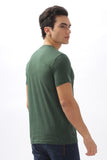 Color Hunt Men's Cotton Green Half Sleeve Printed Regular Tshirt - Colorhunt