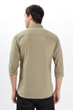 Color Hunt Men's Light Olive Green Full Sleeve nan Shirt