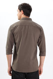 Color Hunt Men's Brown Full Sleeve nan Shirt