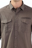 Color Hunt Men's Brown Full Sleeve nan Shirt - Colorhunt