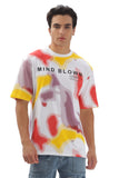 Color Hunt Men's Cotton White Half Sleeve Printed Oversize T-shirt - Colorhunt