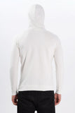 Color Hunt Men's Off-White Full Sleeve Regular Fit Hoodie - Colorhunt