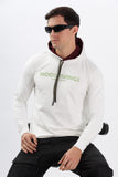 Color Hunt Men's Off-White Full Sleeve Regular Fit Hoodie