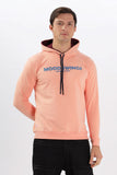 Color Hunt Men's Peach Pink Full Sleeve Regular Fit Hoodie - Colorhunt