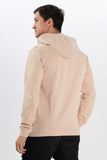 Color Hunt Men's Peach Pink Full Sleeve Regular Fit Hoodie