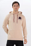 Color Hunt Men's Peach Pink Full Sleeve Regular Fit Hoodie - Colorhunt