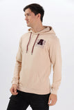 Color Hunt Men's Peach Pink Full Sleeve Regular Fit Hoodie - Colorhunt