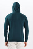 Color Hunt Men's Teal Full Sleeve Regular Fit Hoodie