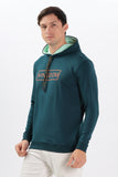 Color Hunt Men's Teal Full Sleeve Regular Fit Hoodie