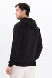 Color Hunt Men's Black Full Sleeve Regular Fit Hoodie