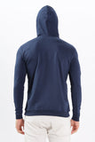 Color Hunt Men's Navy Full Sleeve Regular Fit Hoodie