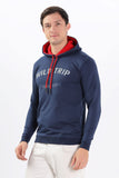 Color Hunt Men's Navy Full Sleeve Regular Fit Hoodie - Colorhunt