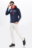 Color Hunt Men's Navy Full Sleeve Regular Fit Hoodie