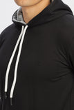 Color Hunt Black 100% Cotton Fleece Solid Hoodie - Regular Fit