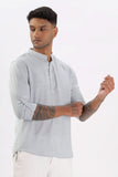 Color Hunt Men's Silver Grey Full Sleeve Regular Fit Kurta - Colorhunt