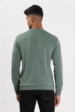 Color Hunt Men's Dark Green Full Sleeve Regular Fit Sweatshirt