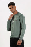 Color Hunt Men's Dark Green Full Sleeve Regular Fit Sweatshirt - Colorhunt