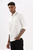 Color Hunt Men's White Full Sleeve nan Shirt - Colorhunt