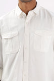 Color Hunt Men's White Full Sleeve nan Shirt - Colorhunt