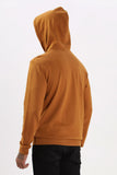 Color Hunt Men's Honey Brown Full Sleeve Regular Fit Hoodie - Colorhunt