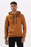 Color Hunt Men's Honey Brown Full Sleeve Regular Fit Hoodie