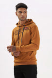 Color Hunt Men's Honey Brown Full Sleeve Regular Fit Hoodie - Colorhunt