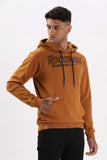 Color Hunt Men's Honey Brown Full Sleeve Regular Fit Hoodie - Colorhunt