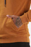 Color Hunt Men's Honey Brown Full Sleeve Regular Fit Hoodie - Colorhunt